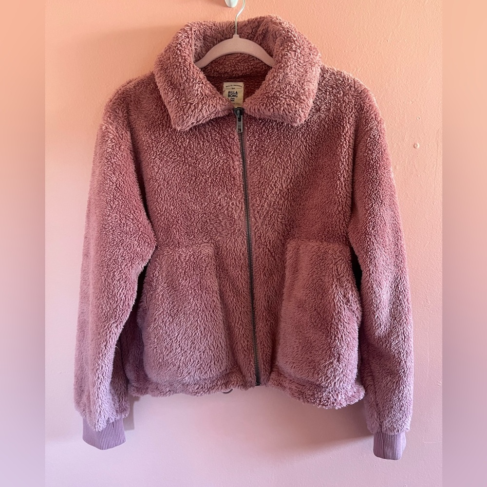 Billabong Pink Teddy Jacket